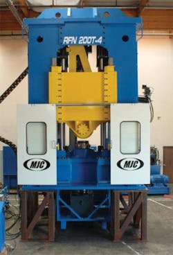 Rotary forging machine from MJC. Rotary forging machine from MJC.