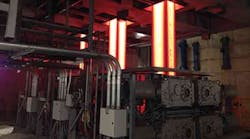 The threestrand caster at TimkenSteelrsquos Faircrest Plant processes 18times24in or 11times17in blooms in a vertical runout that descends 270 ft The threestrand caster at TimkenSteelrsquos Faircrest Plant processes 18times24in or 11times17in blooms in a vertical runout that descends 270 ft