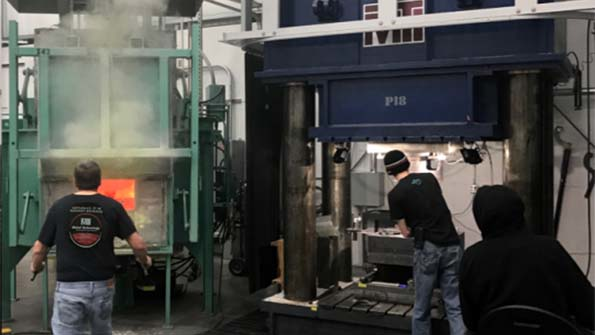 The Oregon operation combined its hydraulic press with a new multistation digital rotaryhearth furnace ldquoto achieve some of the highest quality and repeatability levels in the industryrdquo