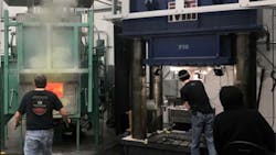 The Oregon operation combined its hydraulic press with a new multistation digital rotaryhearth furnace ldquoto achieve some of the highest quality and repeatability levels in the industryrdquo The Oregon operation combined its hydraulic press with a new multistation digital rotaryhearth furnace ldquoto achieve some of the highest quality and repeatability levels in the industryrdquo