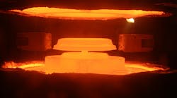 Isothermal forging is a closed-die process in which dies and workpieces are heated to the same temperature. ATI has three such presses installed at Cudahy, WI. and will add a fourth by 2021.