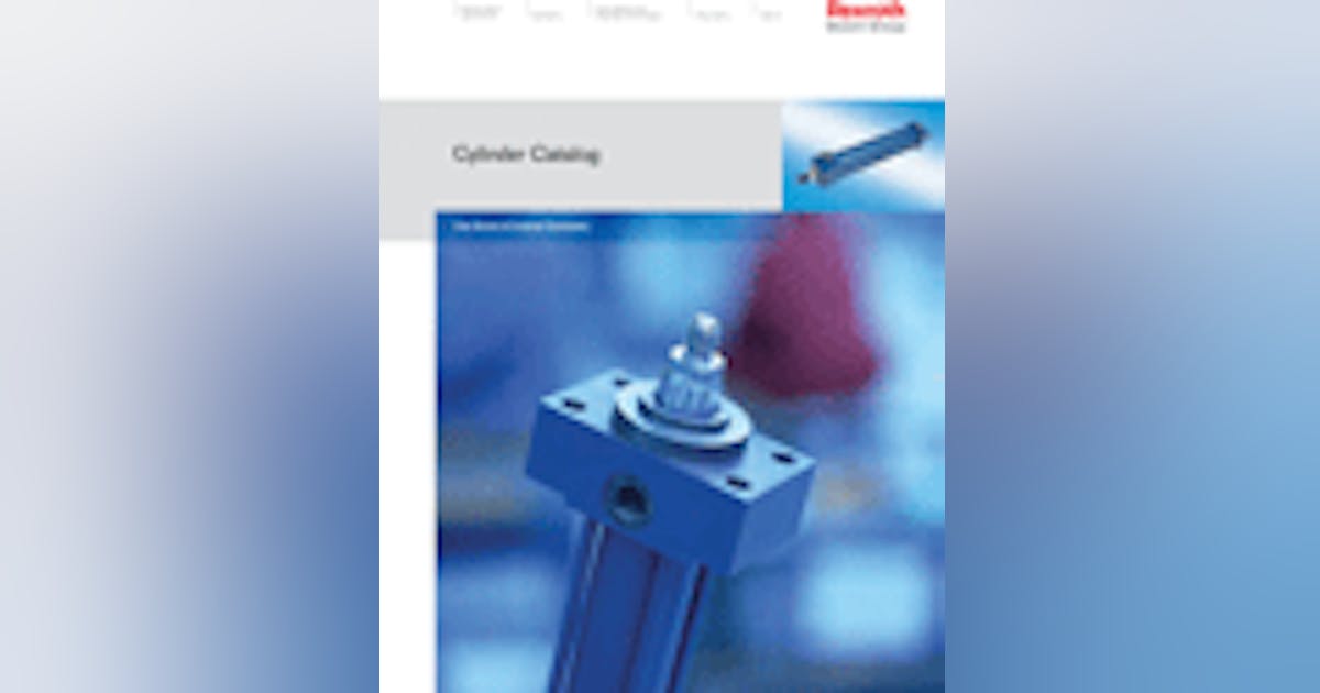 Industrial Hydraulic Cylinder Catalog New Equipment Digest