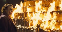 Joker watching the world burn Joker watching the world burn