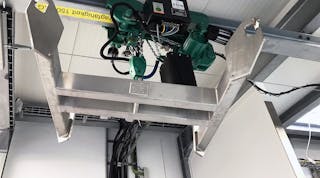 All JDN hoists and trolleys can be remotely controlled by recently introduced radio-control systems, offering ease-of-use and convenience.