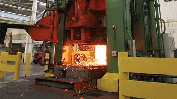 3500 ton blanking press installed for McInnes Rolled Rings