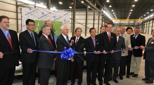 A November 20 ribbon-cutting ceremony marking the start of equipment installation for the new plant included Kentucky Governor Steve Beshear; Consul General Motohiko Kato of the Japanese Consulate in Nashville; Warren County Judge-Executive Michael Buchanon; Bowling Green Mayor Bruce Wilkerson; and other local officials.