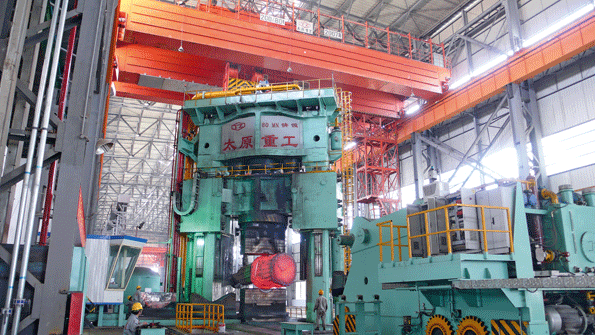 The opendie forge press at Taiyuan Heavy Machinery Group which produces a range of industrial machinery for metal manufacturing mining and energy producing