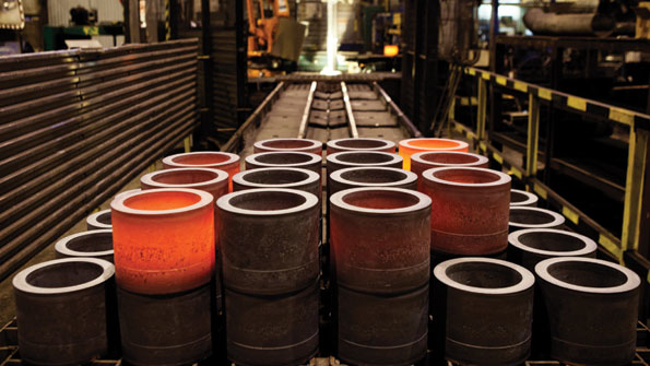 induction heating system for the ringrolling line at Ovako Tube