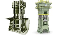 This 50000ton closeddie hydraulic forging press was built as part of the US Air Force HeavyPress Program during the Cold War starting up in 1955 Recently refurbished the press still operates at Alcoa Forged and Cast Products in Cleveland Photo by courtesy of Alcoa Forged and Cast Products This 50000ton closeddie hydraulic forging press was built as part of the US Air Force HeavyPress Program during the Cold War starting up in 1955 Recently refurbished the press still operates at Alcoa Forged and Cast Products in Cleveland Photo by courtesy of Alcoa Forged and Cast Products