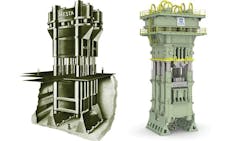 This 50000ton closeddie hydraulic forging press was built as part of the US Air Force HeavyPress Program during the Cold War starting up in 1955 Recently refurbished the press still operates at Alcoa Forged and Cast Products in Cleveland Photo by courtesy of Alcoa Forged and Cast Products This 50000ton closeddie hydraulic forging press was built as part of the US Air Force HeavyPress Program during the Cold War starting up in 1955 Recently refurbished the press still operates at Alcoa Forged and Cast Products in Cleveland Photo by courtesy of Alcoa Forged and Cast Products