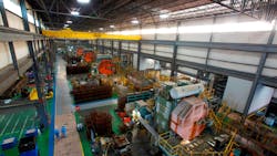 Kobe Aluminum Automotive Products has four presses producing about 270000 aluminum forgings per month It will install more melting and casting capacity and two more presses by spring 2014 Kobe Aluminum Automotive Products has four presses producing about 270000 aluminum forgings per month It will install more melting and casting capacity and two more presses by spring 2014