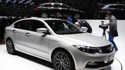 The Qoros 3 sedan was unveiled in March and will be available this fall with a fourcylinder gas engine and manual or dualclutch transmission The new automaker also showed a pair of concept cars including the Qoros 3 Cross Hybrid in background a hatchback version of the sedan that will incorporate an advanced hybrid drivetrain The Qoros 3 sedan was unveiled in March and will be available this fall with a fourcylinder gas engine and manual or dualclutch transmission The new automaker also showed a pair of concept cars including the Qoros 3 Cross Hybrid in background a hatchback version of the sedan that will incorporate an advanced hybrid drivetrain