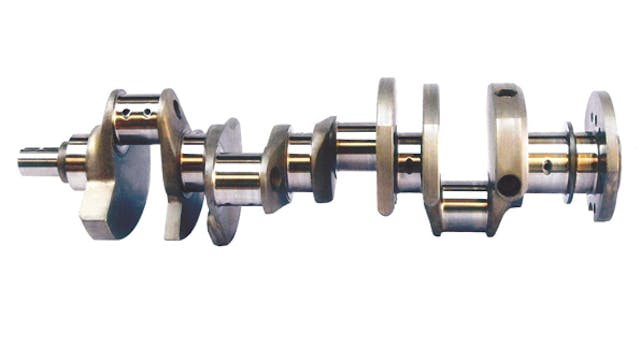 Figure 1. The gear-end section of a crankshaft is prone to quench cracking.