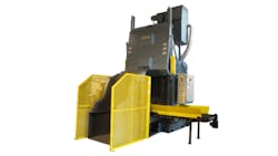 Optional features of the Model 2400 tumble belt machine include a rotary scalping drum for removing debris from blast media loader take away belt and auxiliary abrasive hopper Optional features of the Model 2400 tumble belt machine include a rotary scalping drum for removing debris from blast media loader take away belt and auxiliary abrasive hopper