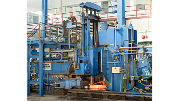 The SMS Meer radialaxial ring rolling machine a version of which is being developed for installation at a Russian plant