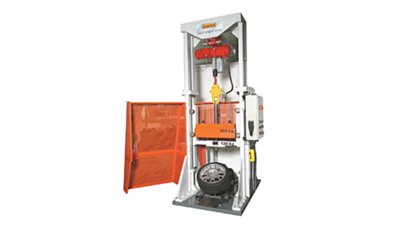 Accident research demands that automobile wheels survive under the heaviest of loads By selecting the desired amount of weight to be dropped the drop height and the angle of the wheel at impact a wide range of conditions can be simulated