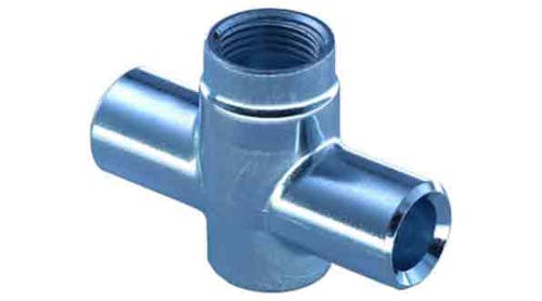 Zoppelletto S.p.A. cold forges parts supplied to manufacturers of thermo hydraulic systems, oil-pressure hydraulic systems, automotive vehicles, office furniture, and hardware for bolts, hinges, etc. The case study presented here involves finite-element analysis of Zoppelletto&rsquo;s multi-stage cold forging process for a heat pipe fitting.