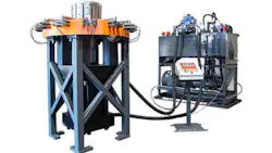 Beckwood Press hydraulic ring expander systems are used to form strong symmetrical ringshaped parts from various highstrength materials including Inconel Hastelloy and titanium among others