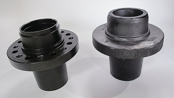 Virginia Forge produces steel automotive wheel hubs and assemblies on two Eumoco transfer presses