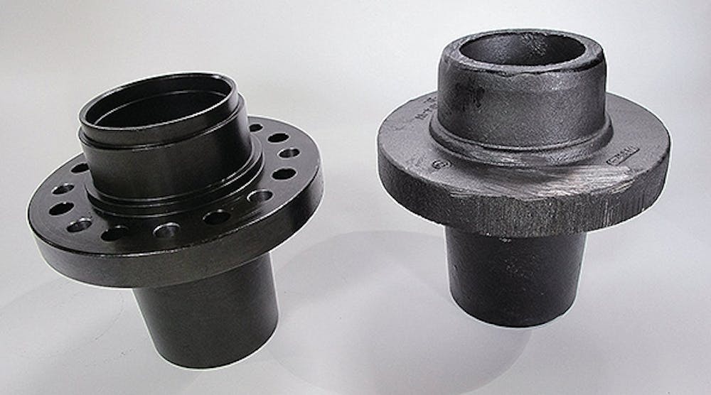Virginia Forge produces steel automotive wheel hubs and assemblies on two Eumoco transfer presses.