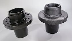 Virginia Forge produces steel automotive wheel hubs and assemblies on two Eumoco transfer presses Virginia Forge produces steel automotive wheel hubs and assemblies on two Eumoco transfer presses