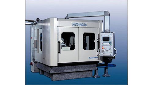 The Pr&auml;wema SynchroFine 205 HS honing machine is built on a natural granite bed to promote stability and control thermal fluctuations.