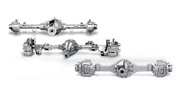 American Axle produces driveline/drivetrain systems and components (pictured are independent rear drive axles and rear drive modules), chassis systems, and other forged and finished products. It has seven manufacturing plants and three technical centers in Indiana, Michigan, Ohio, and Pennsylvania, and manufacturing operations in Brazil, China, Germany, India, Japan, Luxembourg, Mexico, Poland, Scotland, South Korea, Sweden, and Thailand.