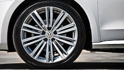 The partners are working with Volkswagen to test prototypes of their hybrid wheels and results indicate ldquosuperior dampingrdquo compared to standard wheels which helps to reduce vibration and road noise The partners are working with Volkswagen to test prototypes of their hybrid wheels and results indicate ldquosuperior dampingrdquo compared to standard wheels which helps to reduce vibration and road noise