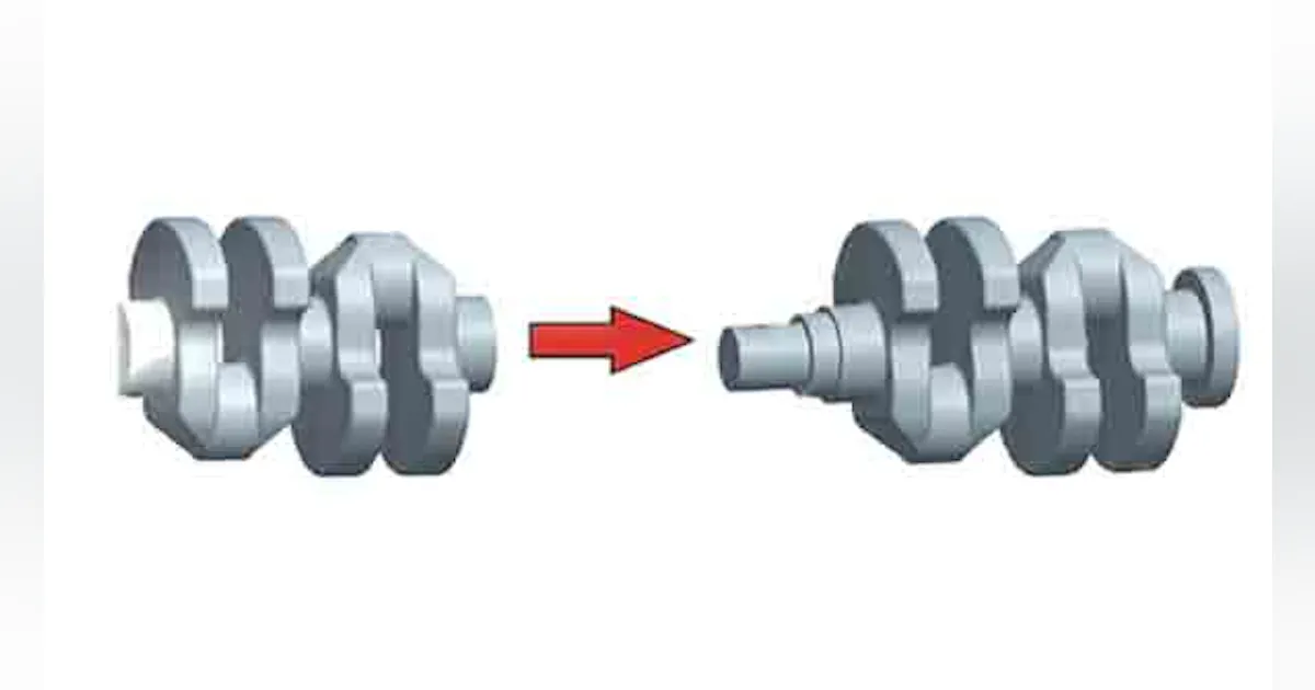 Flashless Forging Process Flashless Forging of a Two-Cylinder Crankshaft with Secondary Form ...