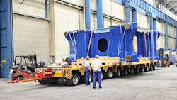 Transporting the lower structural frame of a 125MN press closeddie press cast by Siempelkamp at its foundry in Krefeld Germany The press was ordered by a Chinese manufacturer to produce titanium and nickelbased alloys for aircraft engines as well as aluminum aircraft structural parts Transporting the lower structural frame of a 125MN press closeddie press cast by Siempelkamp at its foundry in Krefeld Germany The press was ordered by a Chinese manufacturer to produce titanium and nickelbased alloys for aircraft engines as well as aluminum aircraft structural parts