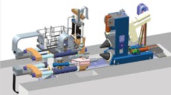 The Siempelkamp ring-rolling mill for UDF will achieve radial and axial forces of 4,000 kN each, with a maximum ring diameter of 2,500 mm. The Siempelkamp ring-rolling mill for UDF will achieve radial and axial forces of 4,000 kN each, with a maximum ring diameter of 2,500 mm.