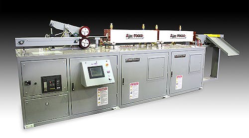 Ajax TOCCO&rsquo;s 1,000-kW, 1.3- to 3.3-kHz PowerZone billet-heating system is capable of changing frequency automatically for differing billet sizes.