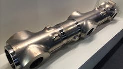 Kobe Steel Ltd. exhibited the titanium forgings it supplies for landing gear at the 2016 Farnborough International Airshow.