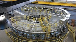 Rotary hearth furnaces are continuous operations that heat charge material on a externally driven turntable inside the heating chamber Rotary hearth furnaces are continuous operations that heat charge material on a externally driven turntable inside the heating chamber