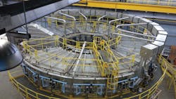 Rotary hearth furnaces are continuous operations that heat charge material on a turntable externally driven but operating within the heating chamber Rotary hearth furnaces are continuous operations that heat charge material on a turntable externally driven but operating within the heating chamber