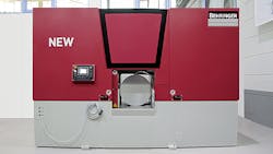 Two linear ways and four guides promote precise and accurate vertical movement of the bow frame Cutting accuracy is enhanced by the horizontal band arrangement hydraulically tensioned blade and double roller prealignment bearings for the blade guiding Two linear ways and four guides promote precise and accurate vertical movement of the bow frame Cutting accuracy is enhanced by the horizontal band arrangement hydraulically tensioned blade and double roller prealignment bearings for the blade guiding