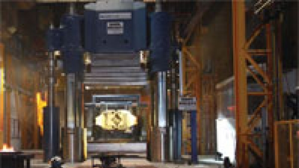 Closeddie forging expert Buderus Edelstahl Schmiedtechnik has inaugurated opendie forging for powergeneration and other large components on a new 80100MN press designed and installed by SMS Meer GmgH