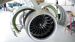 Pratt amp Whitneyrsquos PurePower engine is a geared turbofan design incorporating novel materials and fewer component parts and thus lower weight and reduced maintenance costs that result is significant reductions in fuel burn environmental emissions engine noise and operating costs Pratt amp Whitneyrsquos PurePower engine is a geared turbofan design incorporating novel materials and fewer component parts and thus lower weight and reduced maintenance costs that result is significant reductions in fuel burn environmental emissions engine noise and operating costs