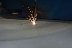 DMLS process close-up DMLS process close-up