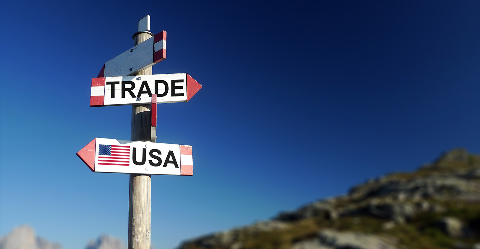 Getty - free trade direction posts