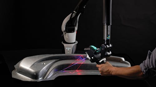 The RS6 Laser Scanner boasts a scan line that is 150 mm wide at mid-range, representing a greater than 30% increase in surface area covered by each scan movement compared to the previous generation Absolute Arm laser scanner.