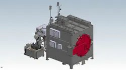 Gasbarre horizontal retort nitriding furnace
