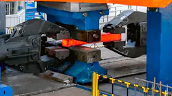 Forging titanium billet