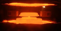 Isothermal forging close-up Isothermal forging close-up