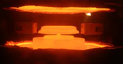 Isothermal forging close-up Isothermal forging close-up