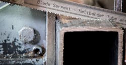 The Hellbender Bimetal general purpose bandsaw blade delivers a smooth surface finish on solid and heavy-walled structures, and the specialized design maximizes durability for peak production speeds. The Hellbender Bimetal general purpose bandsaw blade delivers a smooth surface finish on solid and heavy-walled structures, and the specialized design maximizes durability for peak production speeds.