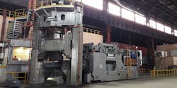 A 25-MN Danieli Breda open-die press at ZMZ, Chelyabinsk, Russia. A 25-MN Danieli Breda open-die press at ZMZ, Chelyabinsk, Russia.
