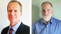 Clark W. King (left) was named president of Erie Press Systems and William Goodwin (right) was named vice president of sales and engineering. Their appointments became effective on June 1, 2020. Clark W. King (left) was named president of Erie Press Systems and William Goodwin (right) was named vice president of sales and engineering. Their appointments became effective on June 1, 2020.