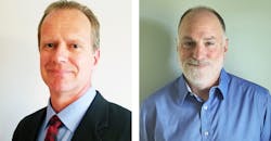 Clark W. King (left) was named president of Erie Press Systems and William Goodwin (right) was named vice president of sales and engineering. Their appointments became effective on June 1, 2020. Clark W. King (left) was named president of Erie Press Systems and William Goodwin (right) was named vice president of sales and engineering. Their appointments became effective on June 1, 2020.