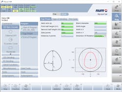 A section of the NUMgrind software input page for the egg shape grinding function. A section of the NUMgrind software input page for the egg shape grinding function.